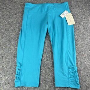 Marika Balance Collection Women's Large Blue Capri Leggings Workout Pants